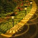 Solar Lights Outdoor Water-Resitant LED Lighting Solar Powered Outdoor Lights Solar Garden Lights for Patio Yard