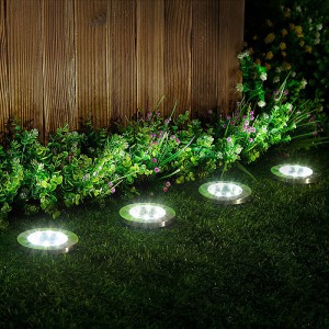 Solar Powered Outdoor In-Ground Bright Light - Energy-Efficient Patio, Lawn, Driveway, and Sidewalk Lighting Decoration ，Ambiance and Safety - Waterproof and Durable for Outdoor Use