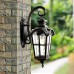 Solar wall lamp American style outdoor gate exterior wall waterproof villa garden outdoor courtyard balcony European