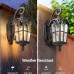 Solar wall lamp American style outdoor gate exterior wall waterproof villa garden outdoor courtyard balcony European