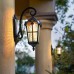 Solar wall lamp American style outdoor gate exterior wall waterproof villa garden outdoor courtyard balcony European