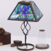 Retro Style Solar Outdoor Table Accent Lamp