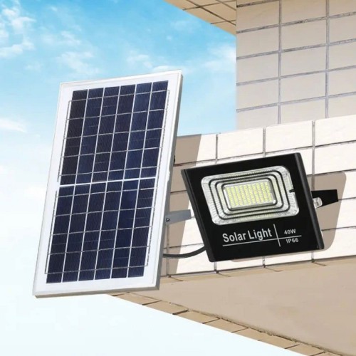 Solar Projection Light， LED Solar Spotlight Outdoor Waterproof Reflector Solar Remote Control Suitable for Garage, Terrace, Outdoor, Courtyard, Garden