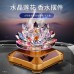 Solar Powered Rotary Crystal Lotus Christmas Home Decoration Automotive Accessories Supplies Decorative Cars. Kawaii Room Decor