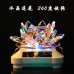 Solar Powered Rotary Crystal Lotus Christmas Home Decoration Automotive Accessories Supplies Decorative Cars. Kawaii Room Decor