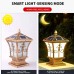 pillar lights solar outdoor Latest design of outdoor LED lighting villa park community garden gate pillar