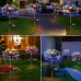 Solar Firework Light Outdoor, Waterproof, Solar Garden Flower Lights With Stake, 8 Lighting Modes