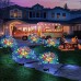 Solar Firework Light Outdoor, Waterproof, Solar Garden Flower Lights With Stake, 8 Lighting Modes