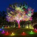 Solar Outdoor LED Garden Courtyard Lighting Tree Decoration and Floor Insertion Lights