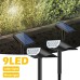 4 PACK---Solar Spot Lights Outdoor Waterproof, 3 Lighting Modes Solar Landscape Lights for Outside, Dusk to Dawn IP65 Waterproof Outdoor Solar Lights