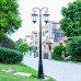 Lamp Post Lights Outdoor Lamp Post Lights Outdoor, European Courtyard High Pole Street Light Solar Outdoor 2 Heads Post Light Villa Retro Garden Lamp Community Waterproof LED Street Lamp Solar Vintage