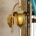 1 Head Wall Mount Light Moroccan Bell Iron Wall Light Fixture in Brass for Living Room