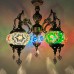 Chandelier Bohemian Exotic Style Ethnic Hotel Bar Mosaic Pendant Lights Stained Glass Water Drop Lantern