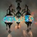 Chandelier Bohemian Exotic Style Ethnic Hotel Bar Mosaic Pendant Lights Stained Glass Water Drop Lantern