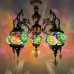 Chandelier Bohemian Exotic Style Ethnic Hotel Bar Mosaic Pendant Lights Stained Glass Water Drop Lantern