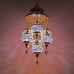 Turkish Moroccan Mosaic Chandelier Light, Ceiling Hanging Lamp Pendant Light Light Fixture, Handmade