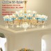 Nordic light luxury zinc alloy living room chandelier French luxury dining room bedroom crystal chandelier