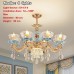 Nordic light luxury zinc alloy living room chandelier French luxury dining room bedroom crystal chandelier