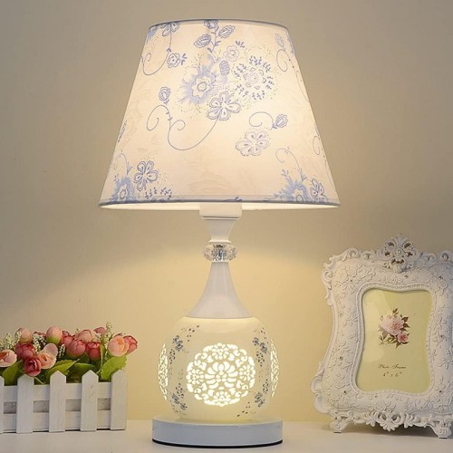 Bedside Lamps lamp for Bedroom European -Style Ceramic Table Lamp Bedside Lamp Living Room Study Room Romantic Lights