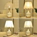 LED Light crystal table lamp simple modern style creative romantic wedding room bedroom decorative bedside lamp