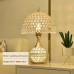 LED Light crystal table lamp simple modern style creative romantic wedding room bedroom decorative bedside lamp