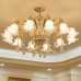 Ceiling Lamp Simple Modern Atmosphere European Style Chandelier Household Crystal Bedroom Compatible with Dining Room Living Room Lamps,Ceiling Lighting