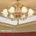 Ceiling Lamp Simple Modern Atmosphere European Style Chandelier Household Crystal Bedroom Compatible with Dining Room Living Room Lamps,Ceiling Lighting