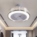 3-Color 3-Level Wind Speed bladeless Ceiling Fan LED 72W Flush Mount Ceiling Fan with Ceiling Light with Fan,Hidden Electric Fan