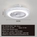 3-Color 3-Level Wind Speed bladeless Ceiling Fan LED 72W Flush Mount Ceiling Fan with Ceiling Light with Fan,Hidden Electric Fan