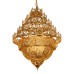 Unique Pierced Metal Hollow Carved Burning Fire Flame Shadow Flame Droplight Arabic Muslim Tai Moroccan Pendant Hanging Lamp