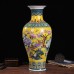 Jingdezhen Large Ceramic Floor Vase,Flower Vase Handmade Home Decorative Vase,Height 17.3"(44cm)