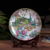 World-famous  Jingdezhen porcelain ，Decorative Plates for Wall Hanging,Decorative Cera 25cm landscape Ceramic Ornaments Plate Chinese Nine Dragons Pattern Decoration Plate