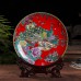 World-famous  Jingdezhen porcelain ，Decorative Plates for Wall Hanging,Decorative Cera 25cm landscape Ceramic Ornaments Plate Chinese Nine Dragons Pattern Decoration Plate