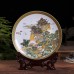 World-famous  Jingdezhen porcelain ，Decorative Plates for Wall Hanging,Decorative Cera 25cm landscape Ceramic Ornaments Plate Chinese Nine Dragons Pattern Decoration Plate